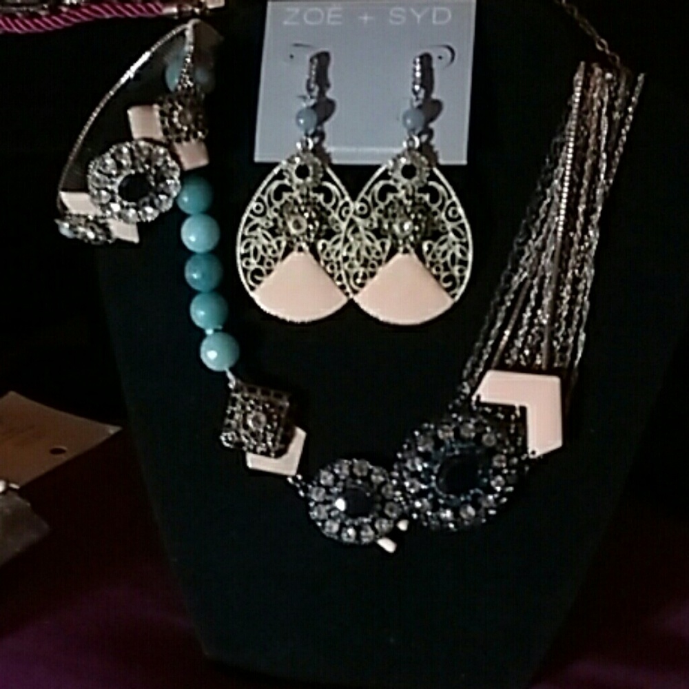 Set, Necklace, Bracelet, Earrings, Zoe&Syd